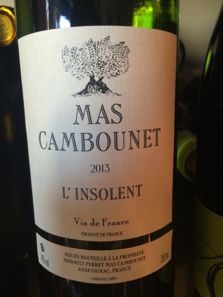 Mas Cambounet - L'insolent - 2013 - Blanc