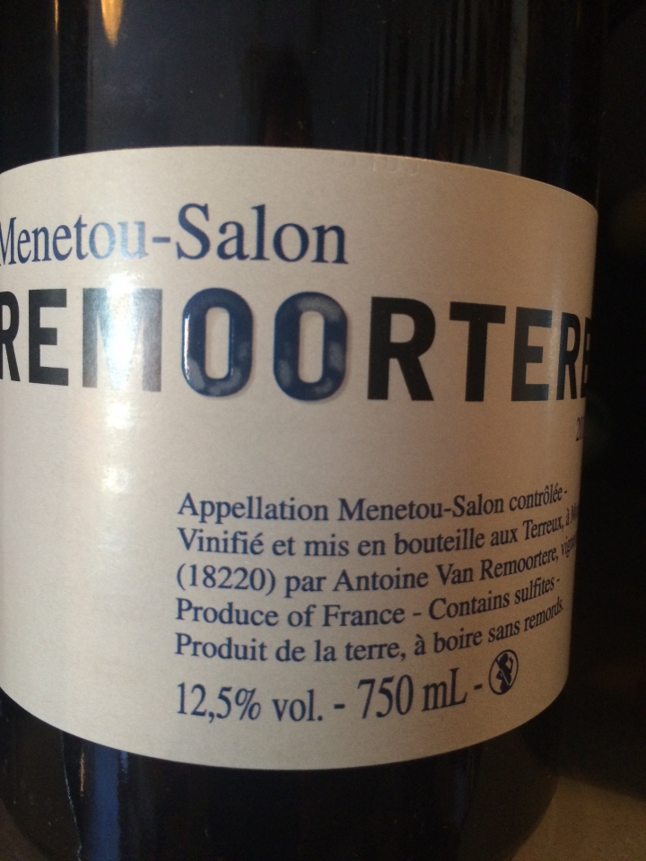 Domaine Antoine Van Remoortere - Menetou Salon Blanc - 2014